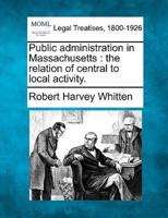 Public Administration in Massachusetts