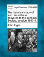 The Historical Study of Law