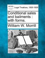 Conditional Sales and Bailments