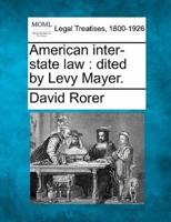 American Inter-State Law