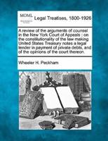 A Review of the Arguments of Counsel in the New York Court of Appeals