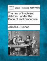 The Law of Insolvent Debtors
