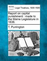 Report on Capital Punishment