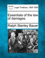 Essentials of the Law of Damages.