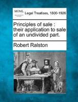 Principles of Sale