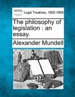 The Philosophy of Legislation