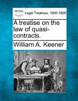 A Treatise on the Law of Quasi-Contracts.