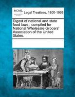 Digest of National and State Food Laws