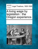 A Living Wage by Legislation