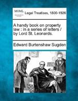 A Handy Book on Property Law