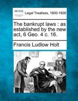 The Bankrupt Laws