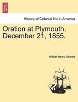 Oration at Plymouth, December 21, 1855.