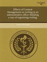 Effects of Content Management On Writing in an Administrative Office