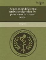 Nonlinear Differential Semblance Algorithm for Plane Waves in Layered Media