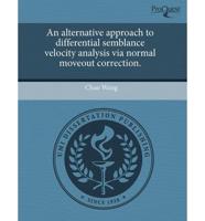 Alternative Approach to Differential Semblance Velocity Analysis Via Normal