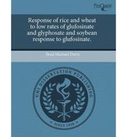 Response of Rice and Wheat to Low Rates of Glufosinate and Glyphosate and S