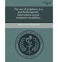 Use of Scriptures as a Psychotherapeutic Intervention Across Treatment Moda