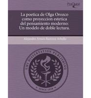Poetica De Olga Orozco Como Proyeccion Estetica Del Pensamiento Moderno