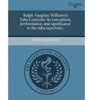 Ralph Vaughan Williams's Tuba Concerto