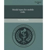 Modal Types for Mobile Code