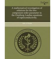 Mathematical Investigation of Solutions for the Two-Component Order Paramet