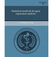 Statistical Methods for Gene Expression Analysis