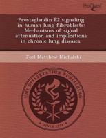 Prostaglandin E2 Signaling in Human Lung Fibroblasts