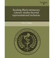 Reading Black Intimacies
