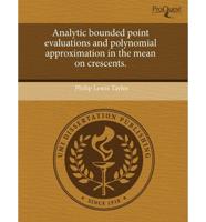 Analytic Bounded Point Evaluations and Polynomial Approximation in the Mean
