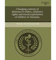 Changing Contexts of Deference to Elders, Children's Rights and Sexual Expl