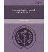 Area Constrained Partial Fault Tolerance