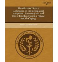 Effects of Dietary Isoflavones on the Menopausal Symptoms of Memory Loss An