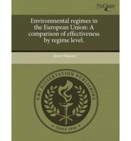 Environmental Regimes in the European Union
