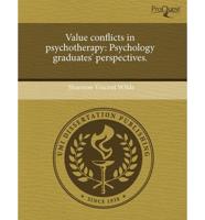 Value Conflicts in Psychotherapy