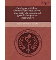 Development of Direct Elemental Speciation in Solid State Materials Using P
