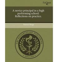 Novice Principal in a High Performing School