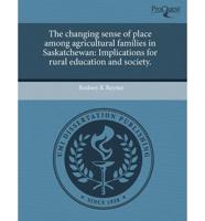 Changing Sense of Place Among Agricultural Families in Saskatchewan