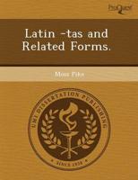 Latin -tas and Related Forms