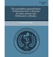 Nonadditive Generalization of Klimontovich's S-Theorem for Open Systems And