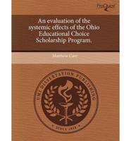 Evaluation of the Systemic Effects of the Ohio Educational Choice Scholarsh