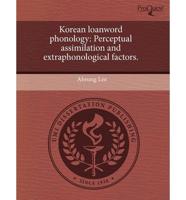 Korean Loanword Phonology