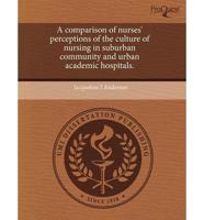 Comparison of Nurses' Perceptions of the Culture of Nursing in Suburban Com