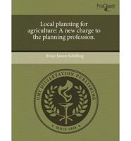 Local Planning for Agriculture