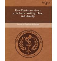 How Katrina Survivors Write Home