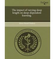 Impact of Varying Sleep Length on Sleep-Dependent Learning.