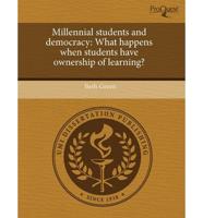 Millennial Students and Democracy