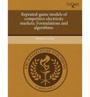Repeated-game Models of Competitive Electricity Markets