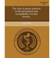 Role of Nature Patterns in the Perception and Acceptability of Rural Densit