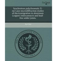 Synchrotron Polychromatic X-Ray Laue Microdiffraction Studies of Electromig