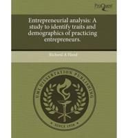 Entrepreneurial Analysis